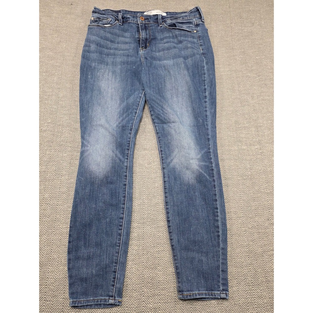 Levi Strauss Signature Mid Rise Skinny Jeans Women Blue Denim Size 12M 31x30